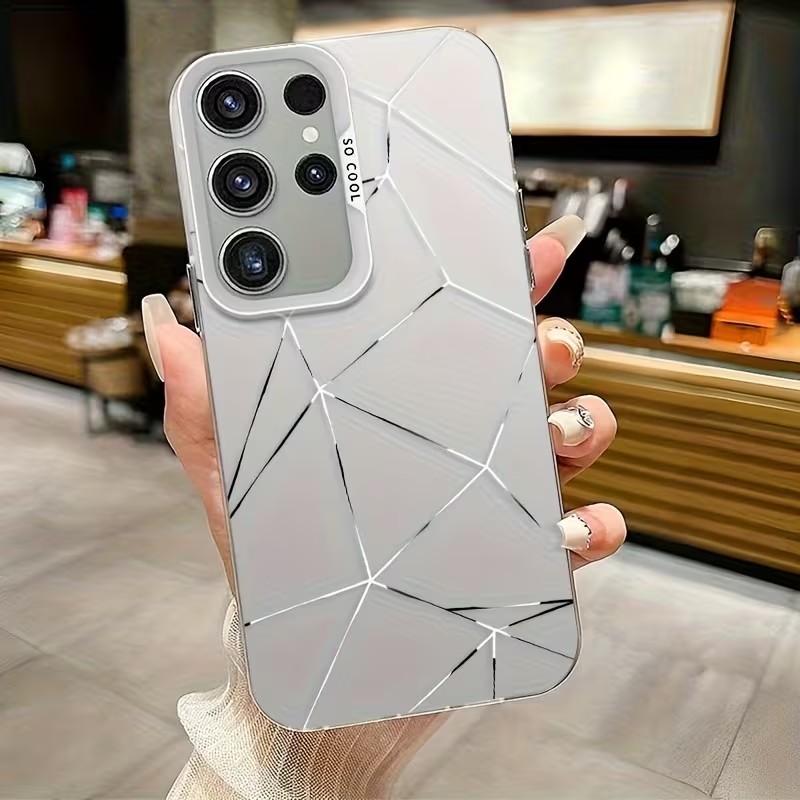 Phone Cases Silicone - Multicolor Gradient Color Silver Phone Case