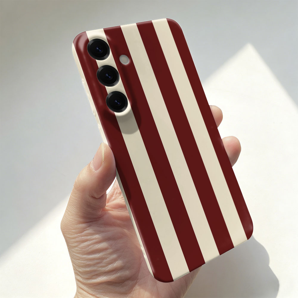 Phone Cases For Samsung A14 - Red White Striped Case For Samsung