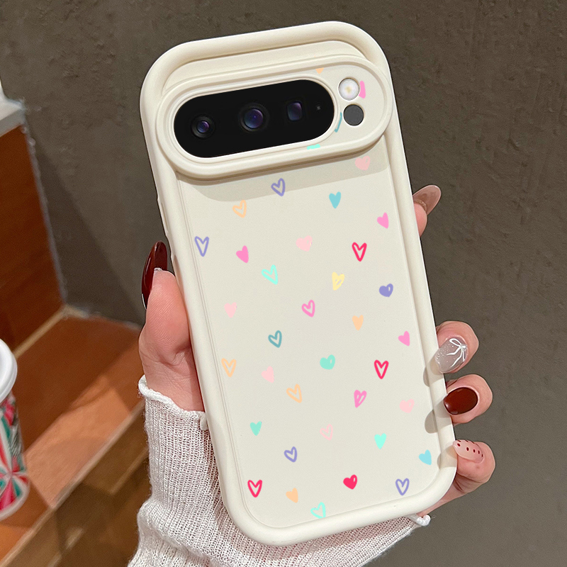 Phone Cases Google Pixel 7 - Colorful Little Hearts Soft Case For