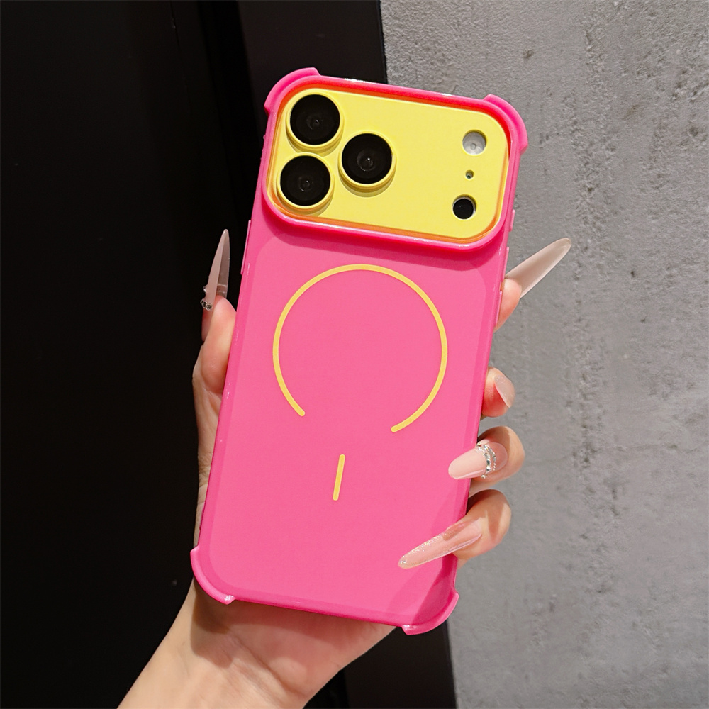Phone Cases For Iphone 17 - Contrast Color Armor Phone Case for