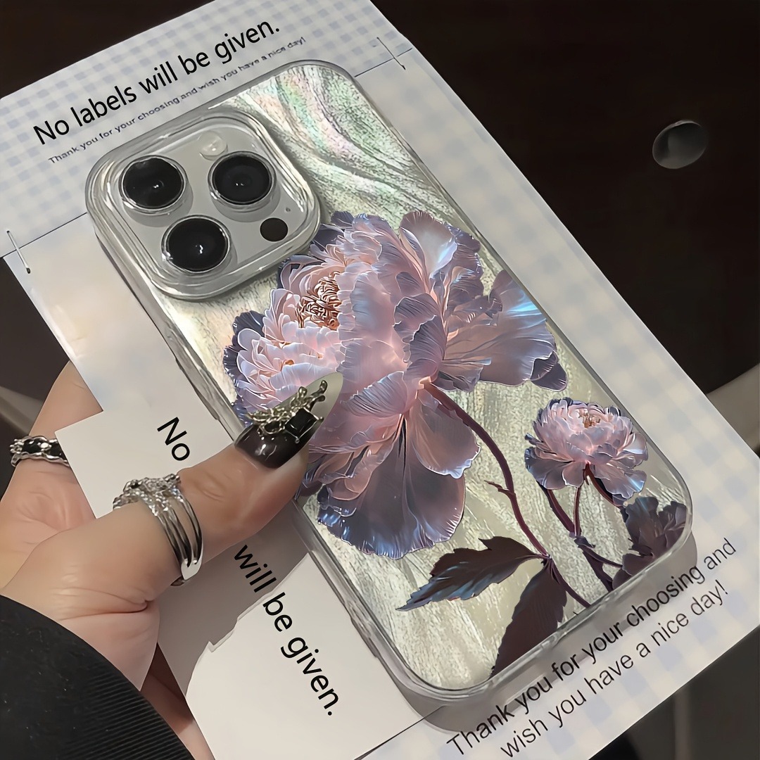 Phone Cases You Can Design - 1 High-End Pink Lotus Feather Gauze
