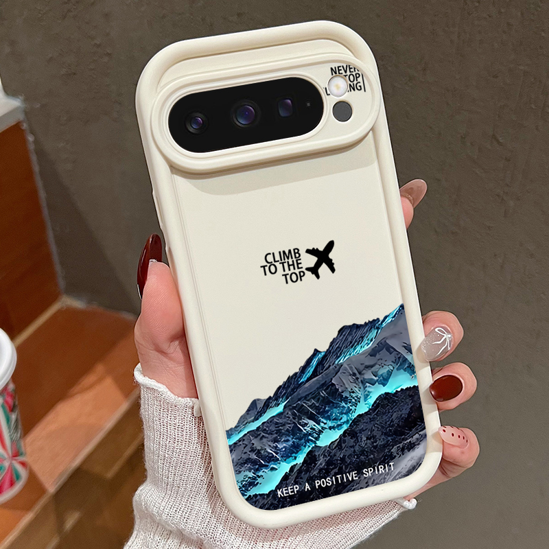 Phone Cases Google Pixel 7 - Airplane Snow Mountain Pattern Phone Case