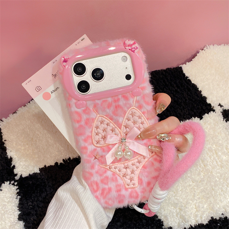 Phone Cases For Iphone 17 - Luxury Leopard Print Bikini Pattern Plush
