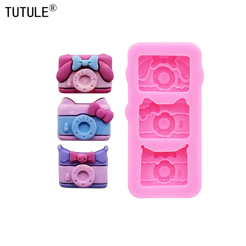 Phone Cases Eu - Cartoon Camera silicone mold resin phone