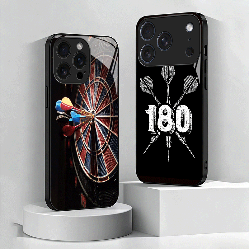 Phone Cases Target - Darts Aesthetics Wire Target Tempered Glass