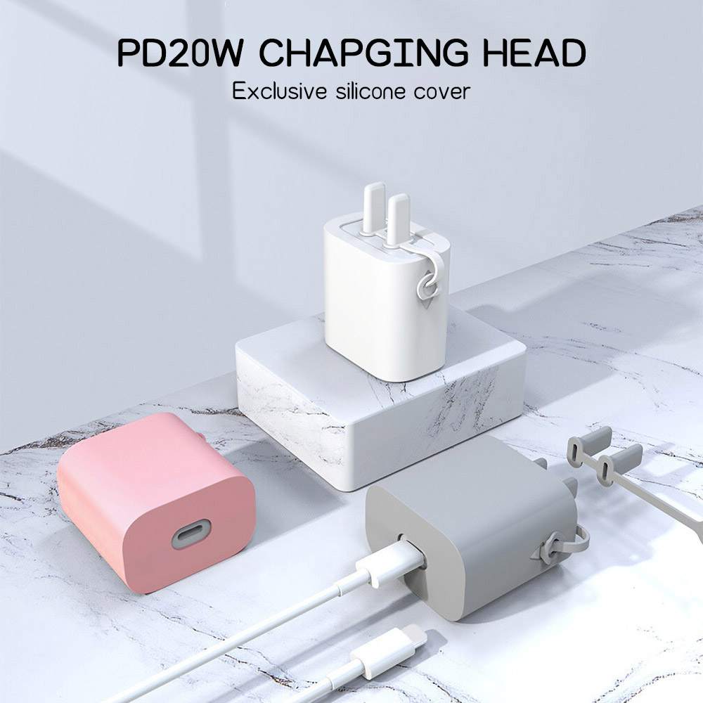 Phone Cases You Can Design - Silicone Charger Protective Cover For iPhone