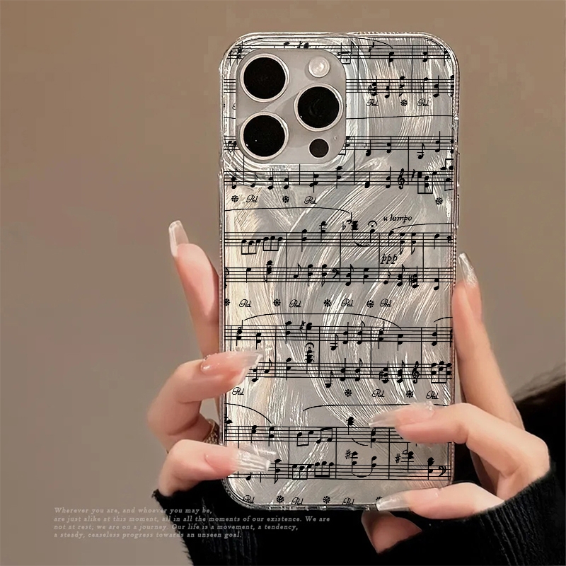 Phone Cases For Samsung A14 - Fun Letter and Musical Note Phone