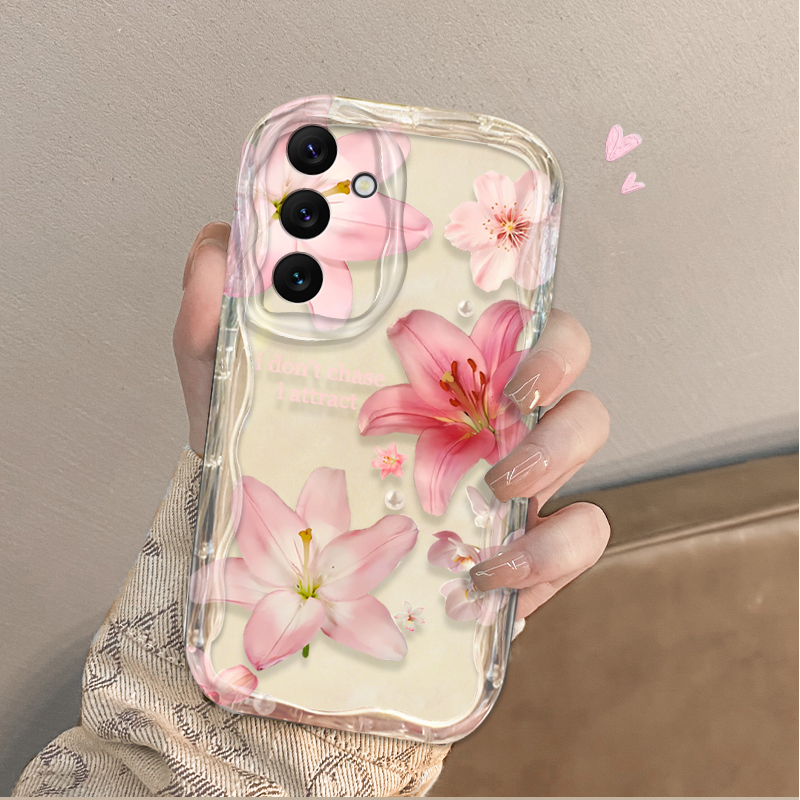 Beautiful Pink Lily Pattern Ph - Phone Cases For Samsung A14 review and price