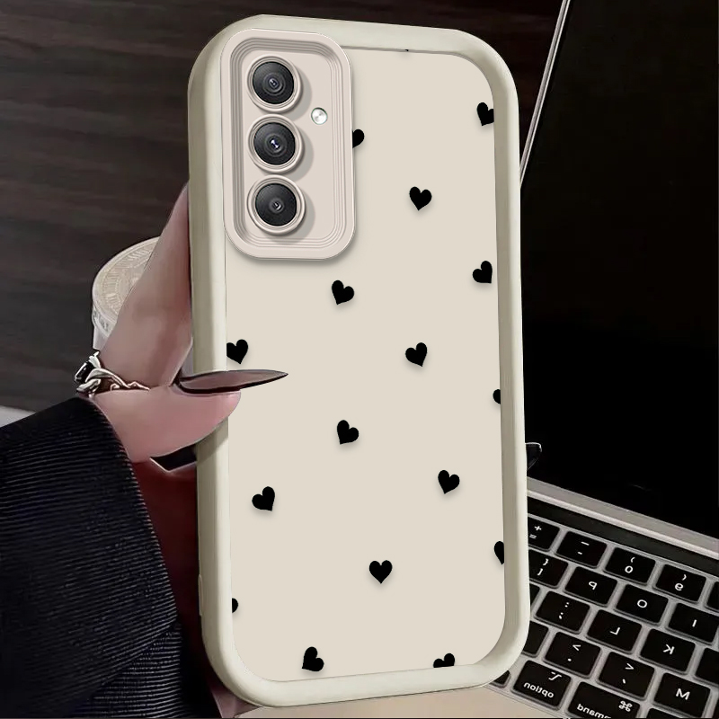 Black Love Heart Bowknot Case  - Phone Cases For Samsung A14 review and price
