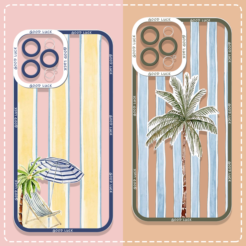Summer Palm Coconut Tree Strip - Phone Cases For Samsung A14 review and price