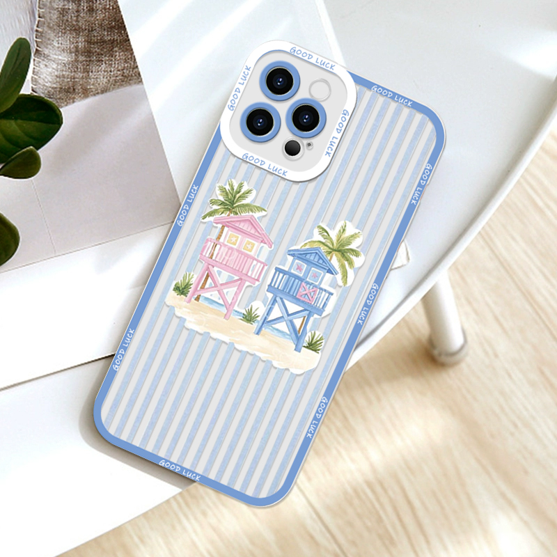 Summer Palm Coconut Tree Strip - Phone Cases For Samsung A14 review and price