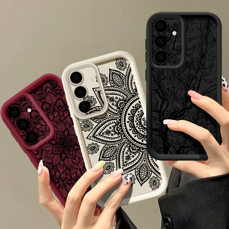 Retro Flower Totem Pattern Cas - Phone Cases For Samsung A14 review and price