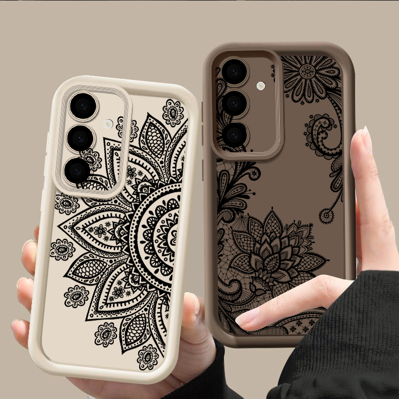 Retro Flower Totem Pattern Cas - Phone Cases For Samsung A14 review and price