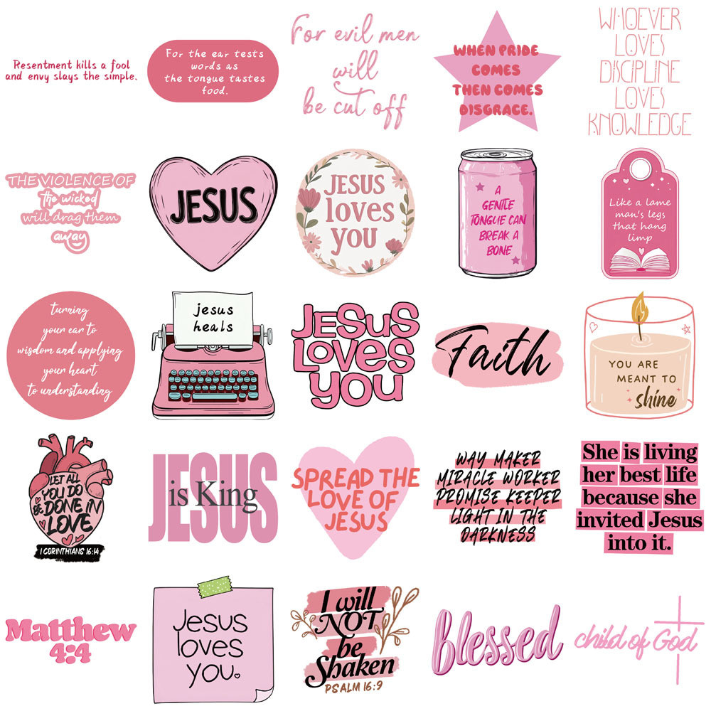 50 Pieces/Set No-Repeat Pink B - Phone Cases Jesus review and price