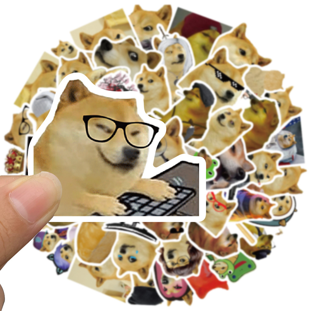 50Pcs Funny Doge MEME Stickers - Phone Cases Kids review and price