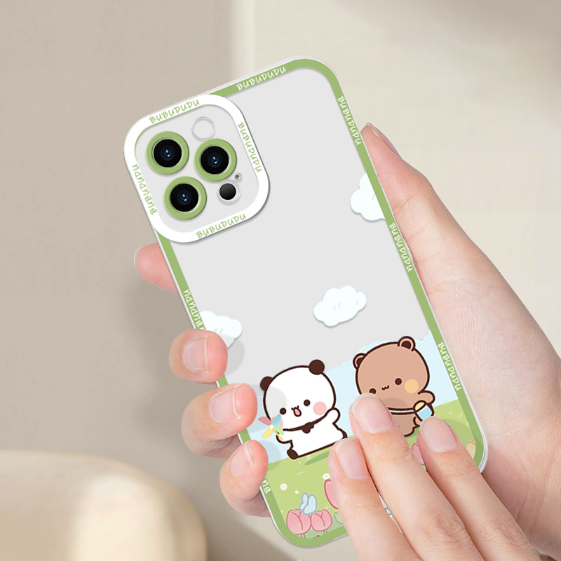 Cute BUBU DUDU Couple Clear Ph - Phone Cases For Samsung A14 review and price