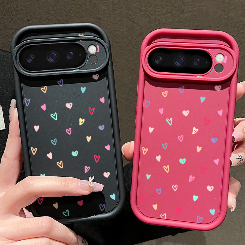 Colorful Little Hearts Soft Ca - Phone Cases Google Pixel 7 review and price