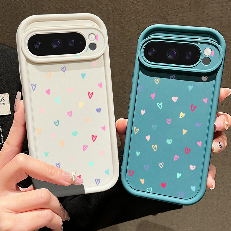 Colorful Little Hearts Soft Ca - Phone Cases Google Pixel 7 review and price