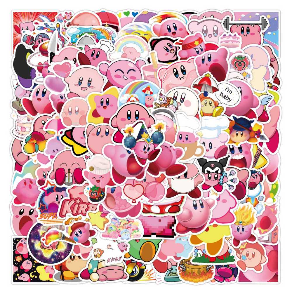 100pcs Cartoon Game Kirby Stic - Phone Cases Kids review and price