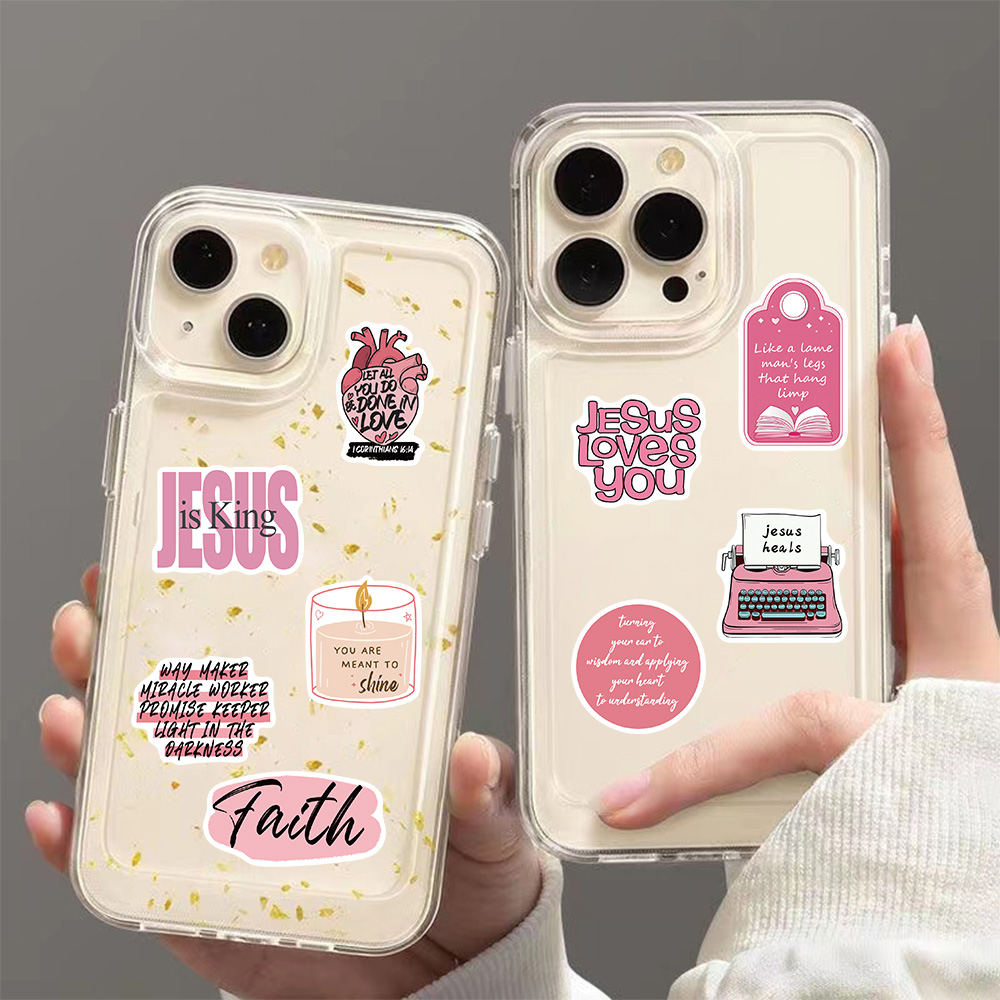 50/100PCS Pink Bible Jesus Gra - Phone Cases Jesus review and price