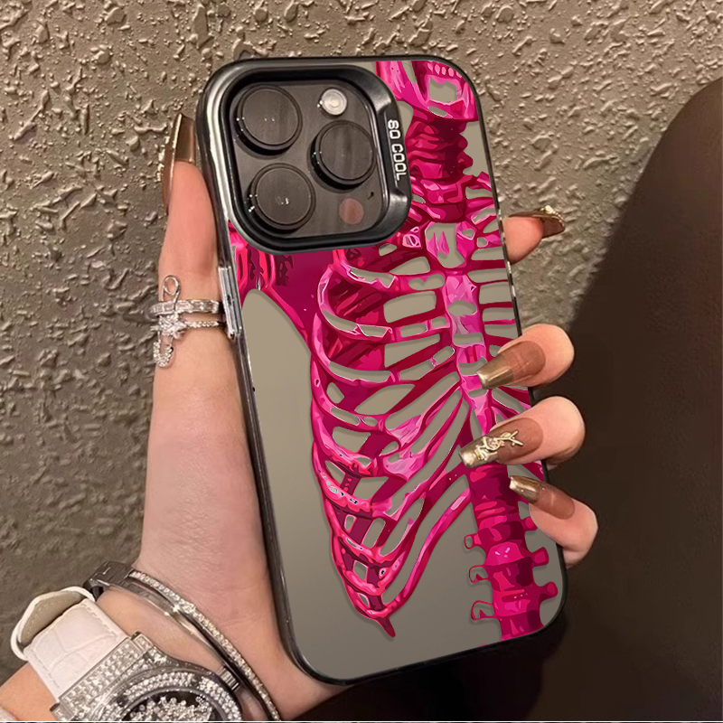 Luxury Pink Green Skull Phone  - Phone Cases Classy review and price