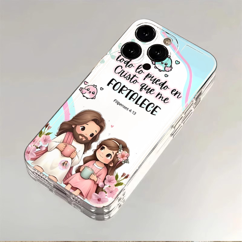 Cartoon Jesus And Me Bible Ver - Phone Cases Jesus review and price