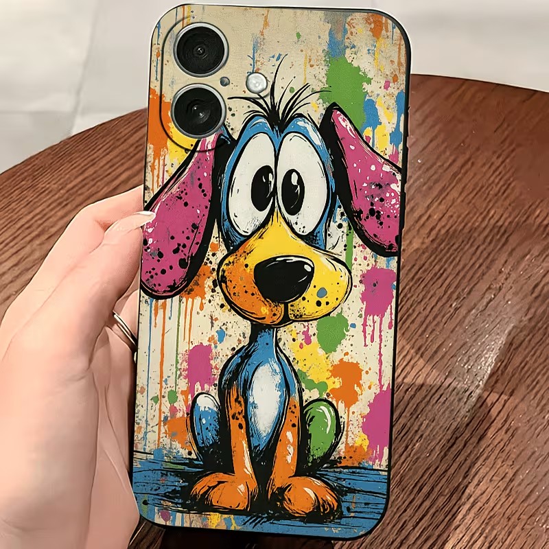 Graffiti Colored Puppy TPU Pho - Phone Cases For Iphone 17 review and price