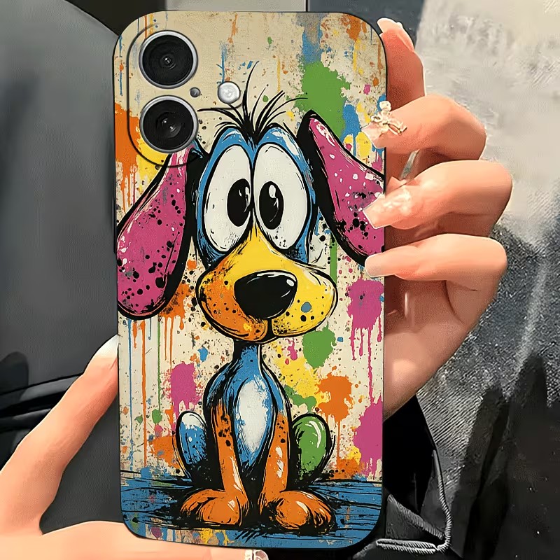 Graffiti Colored Puppy TPU Pho - Phone Cases For Iphone 17 review and price