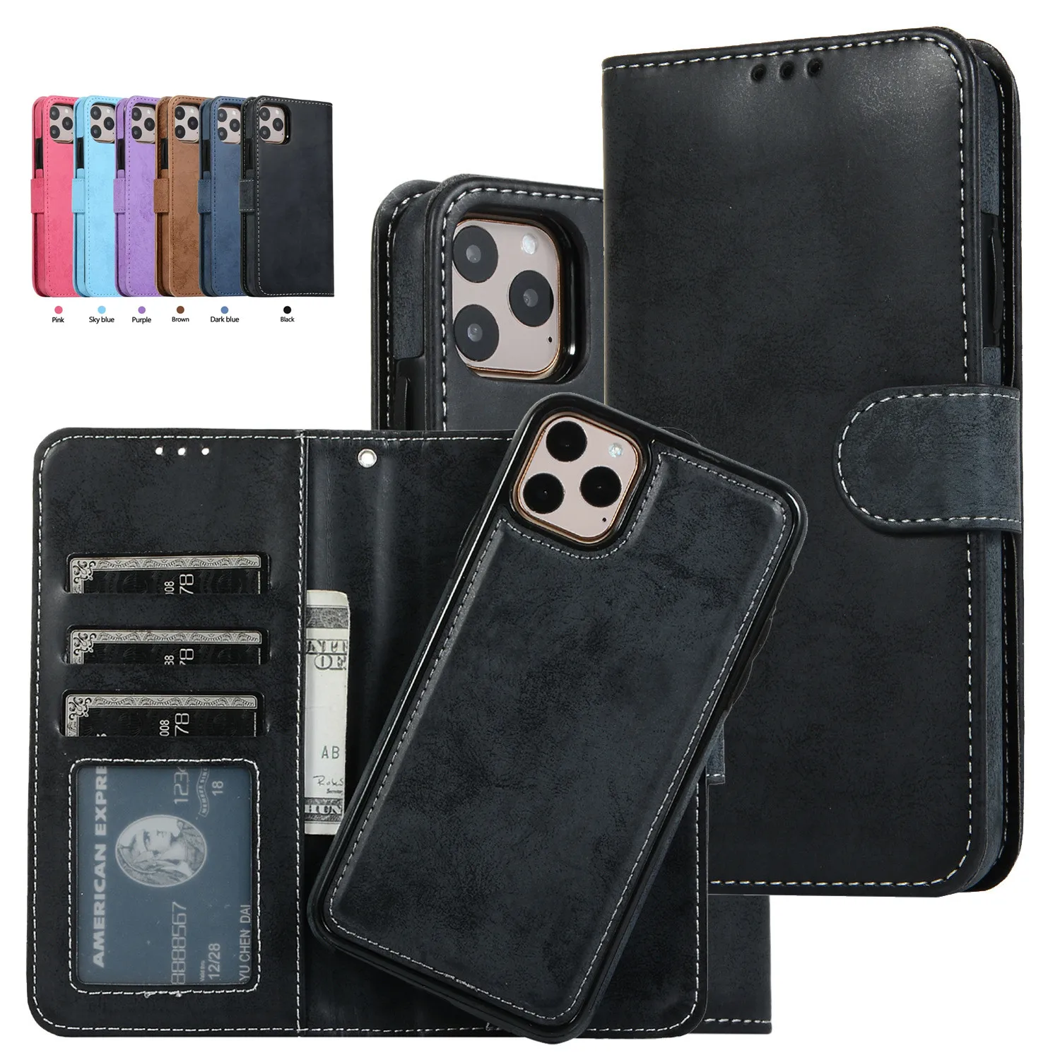 Luxury Leather Removable Flip  - Phone Cases Classy review and price