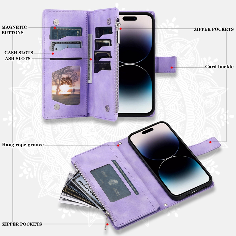 Luxury Zipper Wallet Case for  - Phone Cases Classy review and price