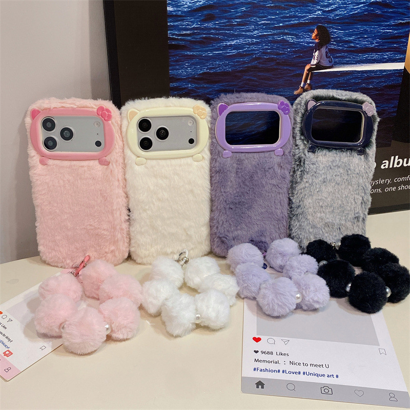 Luxury Solid Colors Furry Plus - Phone Cases For Iphone 17 review and price