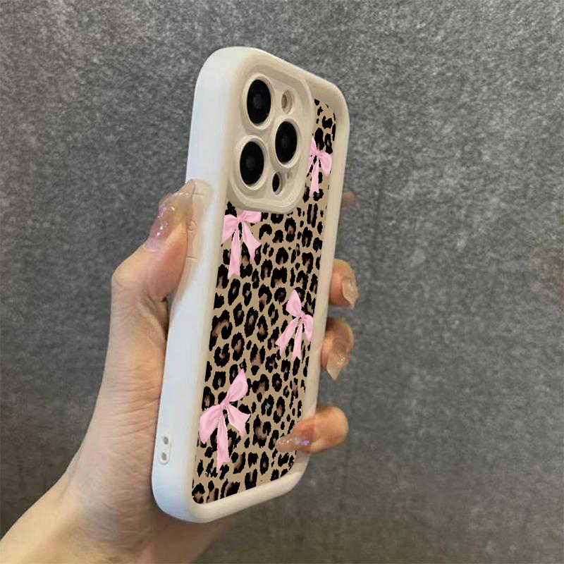 Luxury Leopard Print Bow Phone - Phone Cases Classy review and price