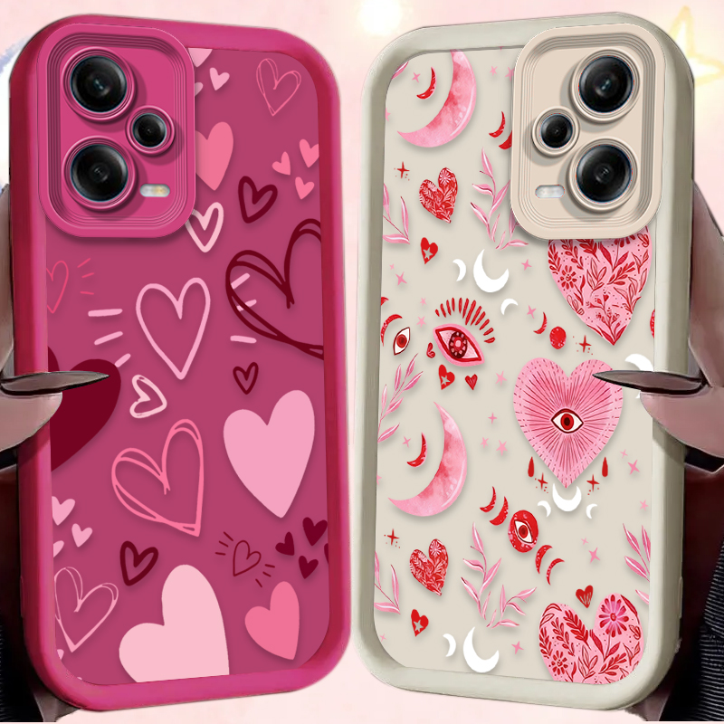 Pink Heart-shaped Phone Case f - Phone Cases Silicone review and price