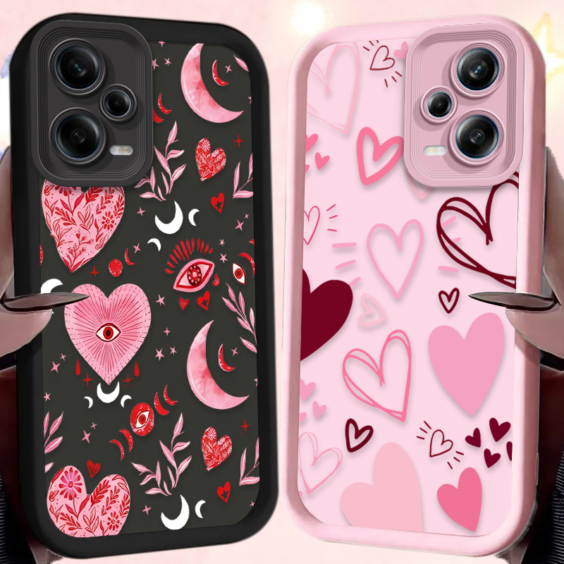 Pink Heart-shaped Phone Case f - Phone Cases Silicone review and price
