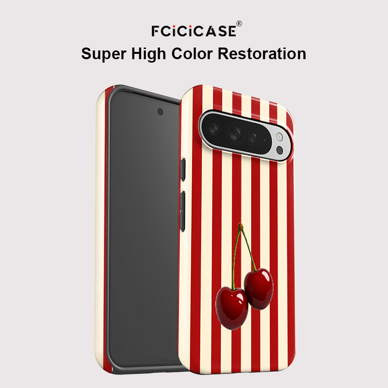Fcicicase Cherry Stripe Patter - Phone Cases Pixel 10 Pro review and price