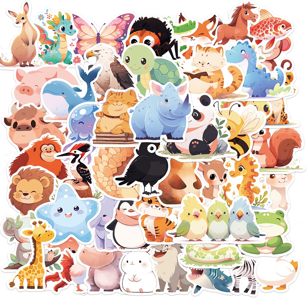 50PCS Cute Animal Water Bottle - Phone Cases Kids review and price