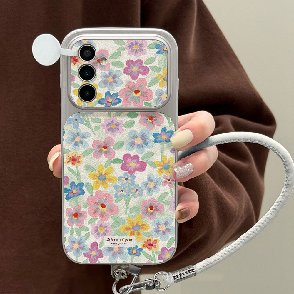 Colorful Floral Leather Phone  - Phone Cases Silicone review and price