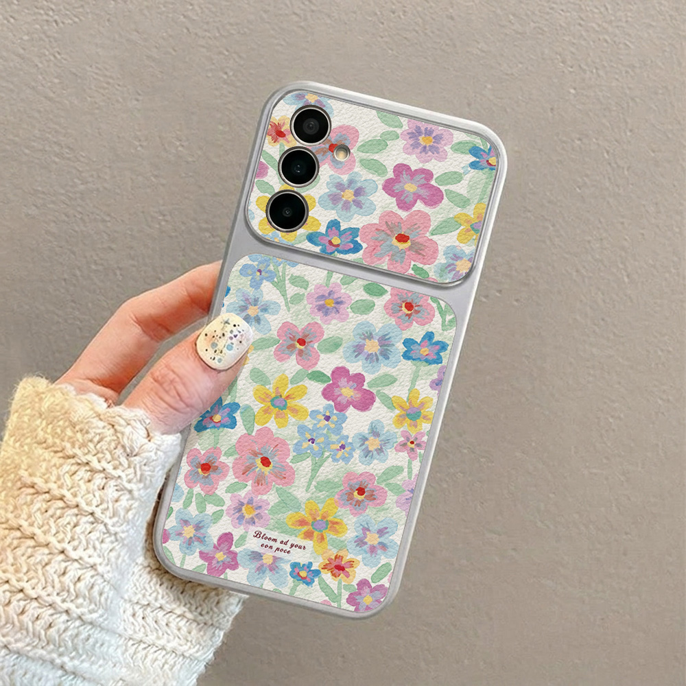 Colorful Floral Leather Phone  - Phone Cases Silicone review and price