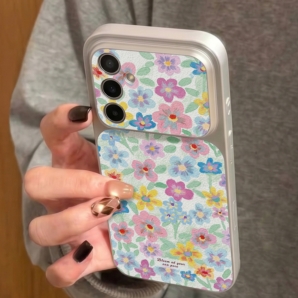 Colorful Floral Leather Phone  - Phone Cases Silicone review and price