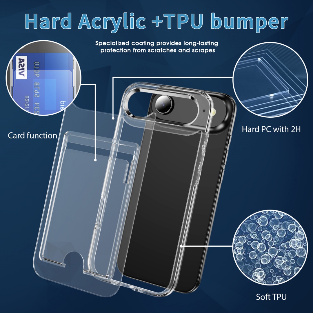 Luxury Clear Card Slot Holder  - Phone Cases Classy review and price