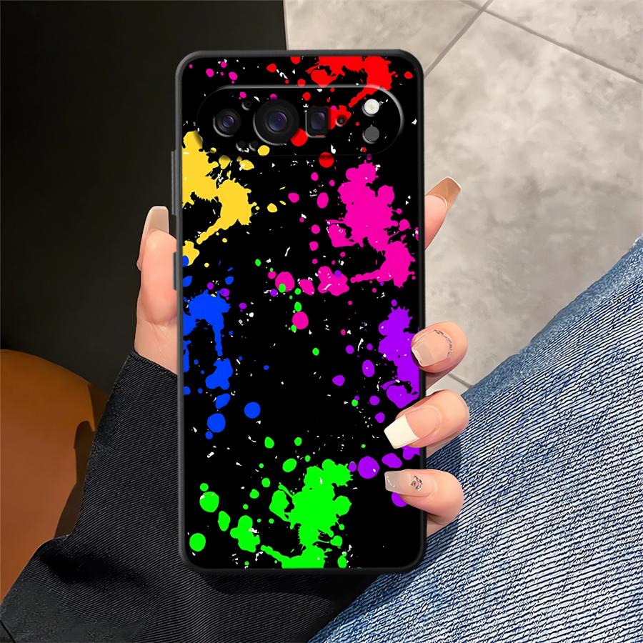 Rainbow Paint Splatters Funda  - Phone Cases Google Pixel 7 review and price