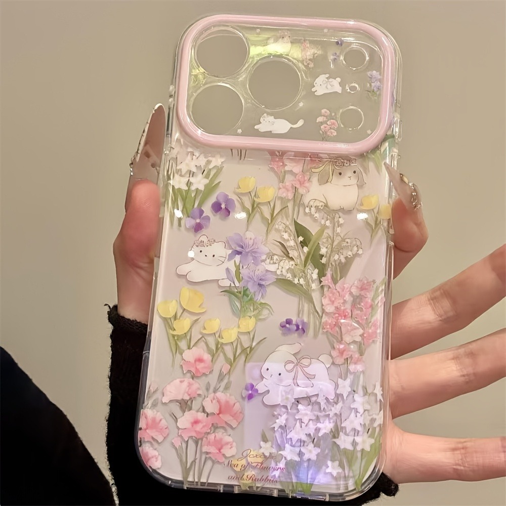 Cute Cat Colorful Flower Prote - Phone Cases With Wallet review and price