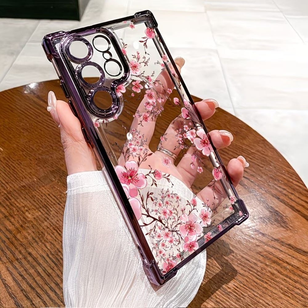 Cherry Blossom Electroplated F - Phone Cases Silicone review and price