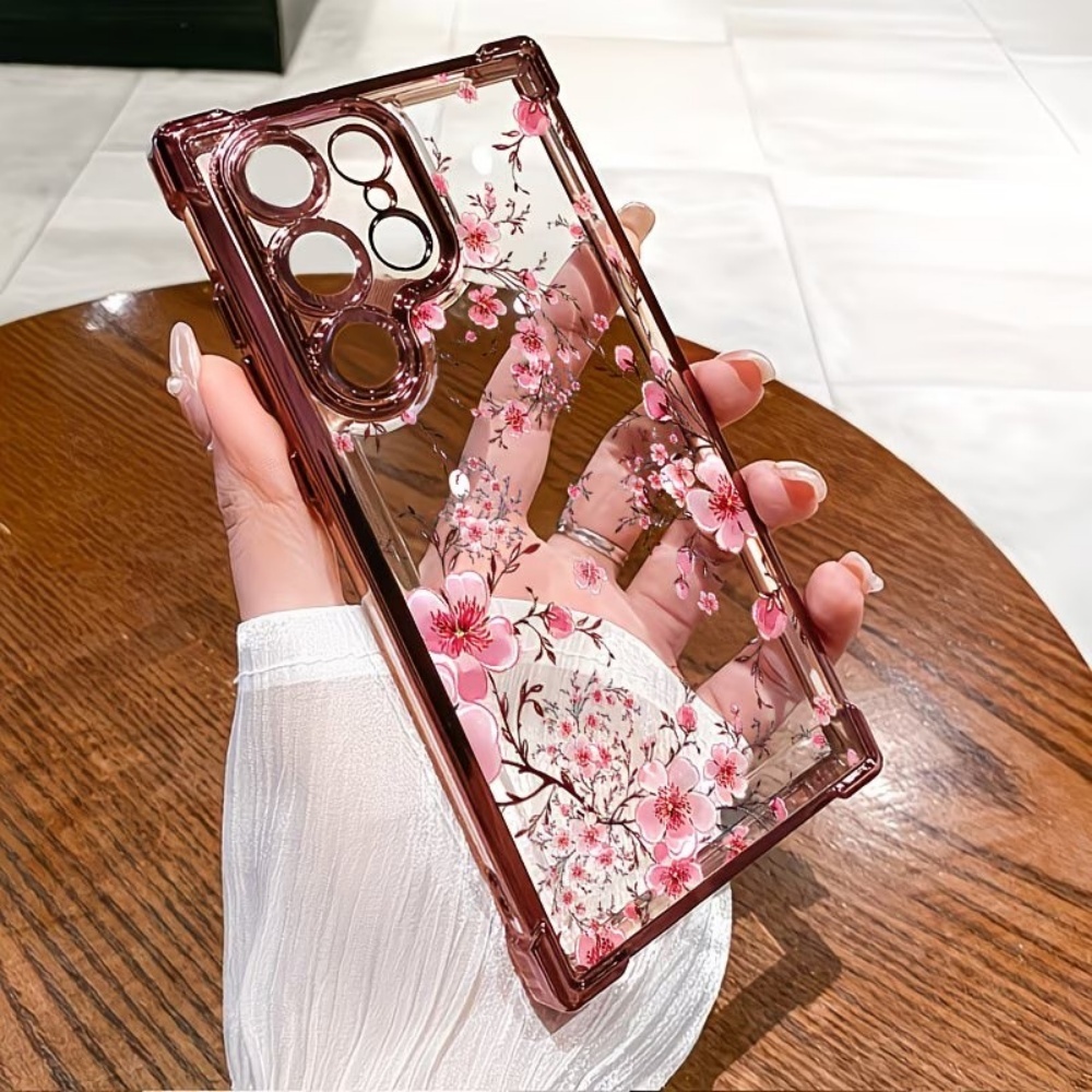 Cherry Blossom Electroplated F - Phone Cases Silicone review and price