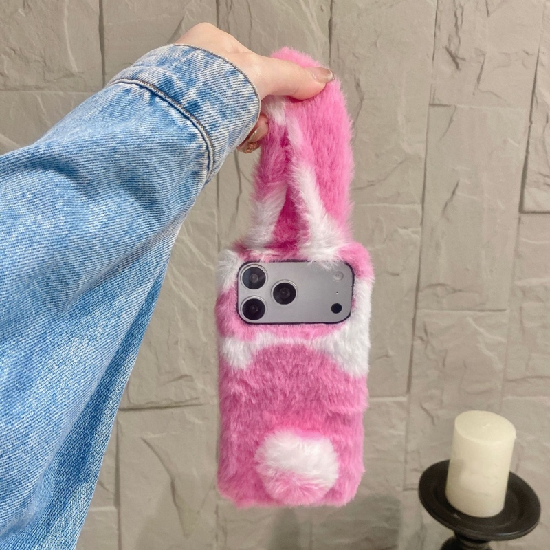 Cute Rabbit Design Fluffy Phon - Phone Cases For Iphone 17 review and price